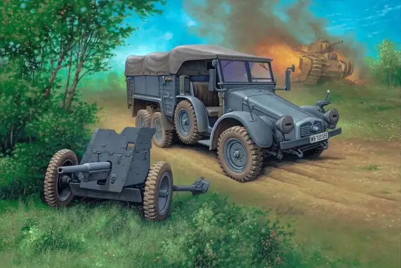 Krupp Protze KFZ 69 with 3,7cm Pak 1:76>Revell Online