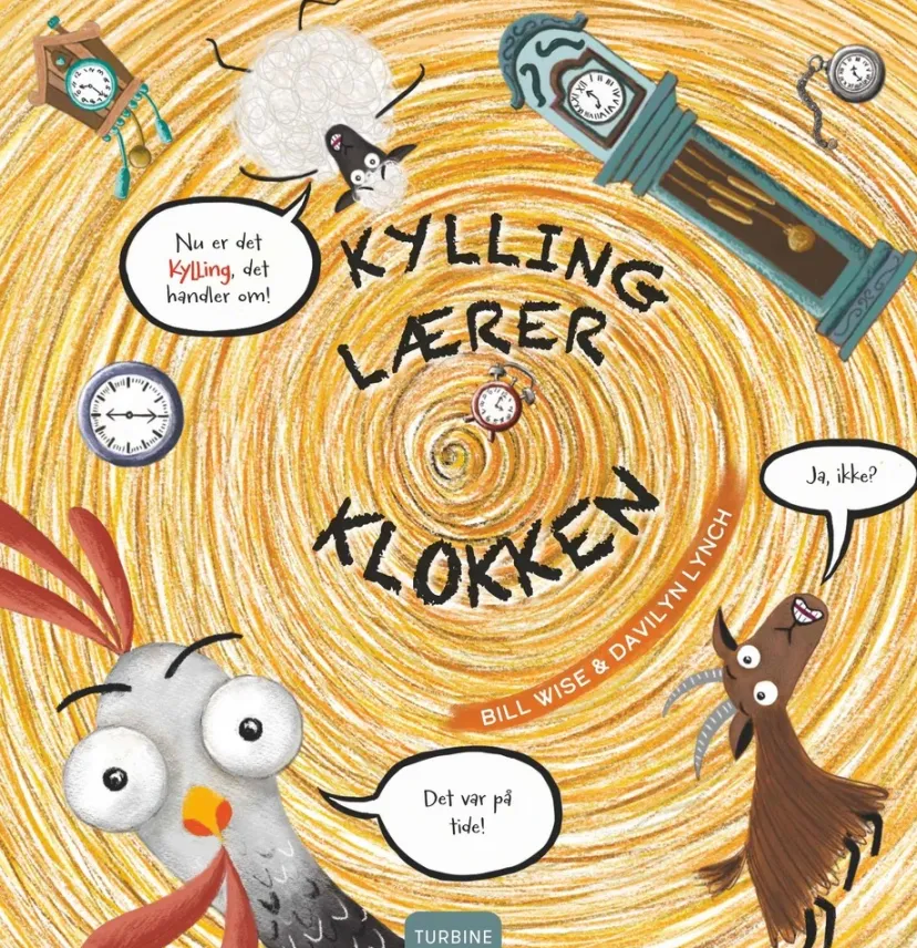 Kylling lærer klokken>