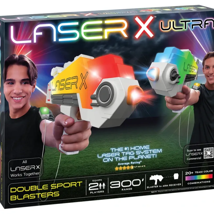 Laser X Blaster med lys og lyd. 2 stk> Sale