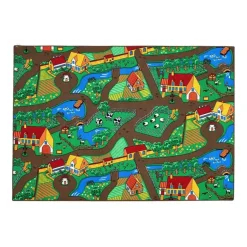 Legetæppe - Bondegård - 140 x 200 cm>