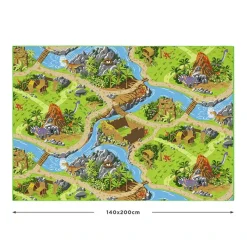 Legetæppe - Dino verden - 140 x 200 cm> Hot
