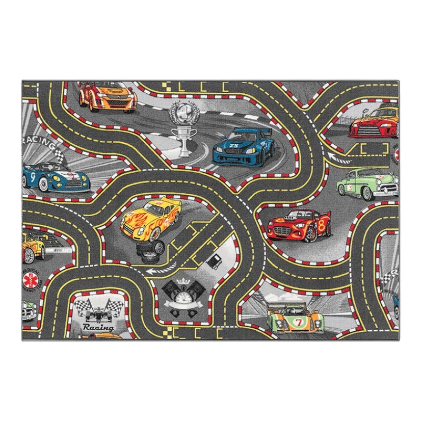 Legetæppe - Racer bane - 95 x 133 cm> Discount