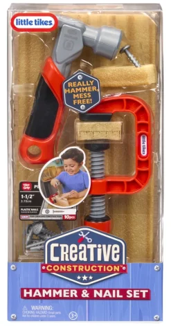 Little Tikes Creative Construction hammer- og sømsæt>