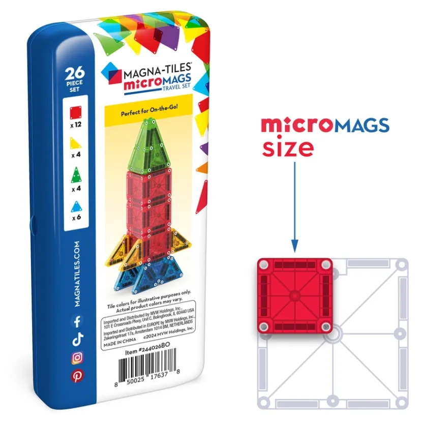 MAGNA-TILES micro MAGS Travel Tin case>MAGNATILES Best