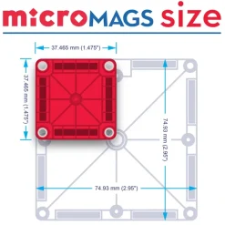 MAGNA-TILES micro MAGS Travel Tin case><noscript><img width=