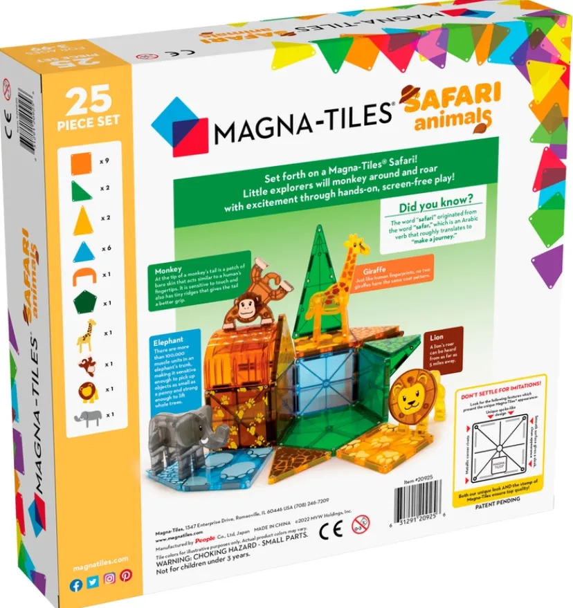 MAGNA-TILES Safari Animals 25 stk.>MAGNATILES Best