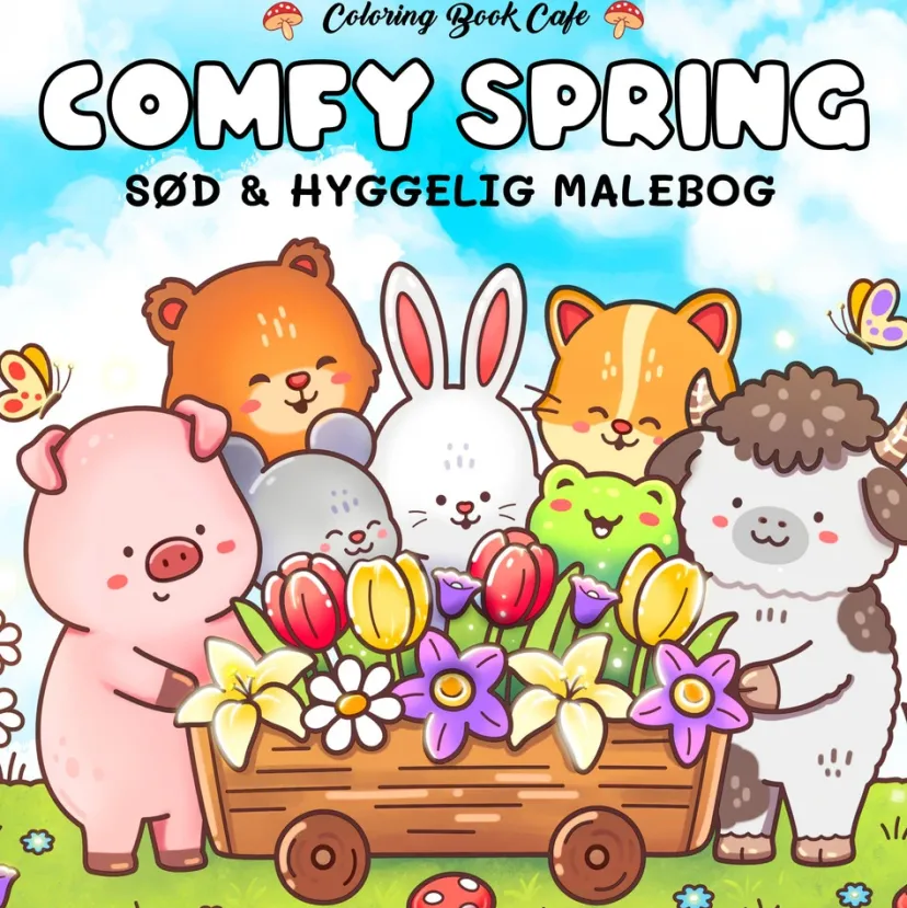 Malebog: Comfy Spring - Cozy Coloring> Outlet