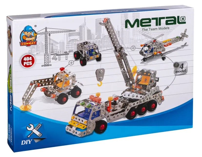 METAL BYGGESÆT 4-I-1 404 dele> Discount