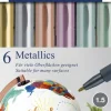 Metallic pen 6 ass>Faber-Castell Best