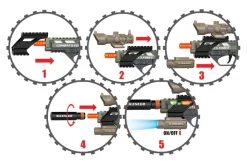 Militær pistolsæt med tilbehør><noscript><img width=