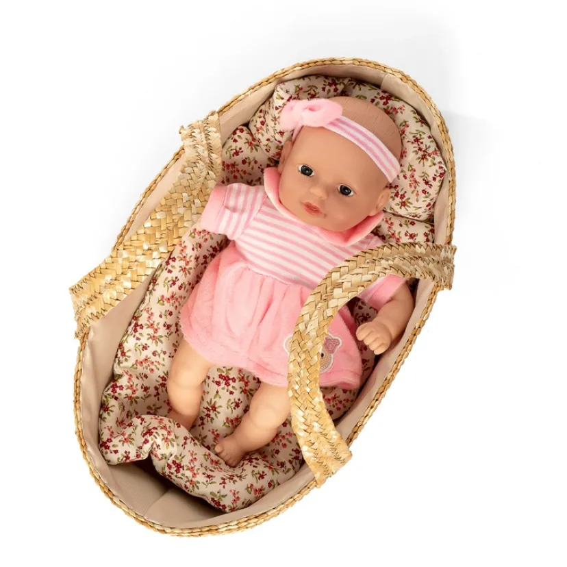 Mosekurv med sengetøj, 35 cm>Mamamemo Best