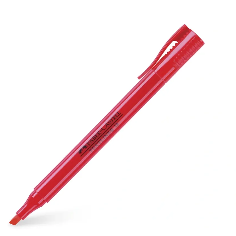 Overstregningspen textliner 38 rød>Faber-Castell Sale