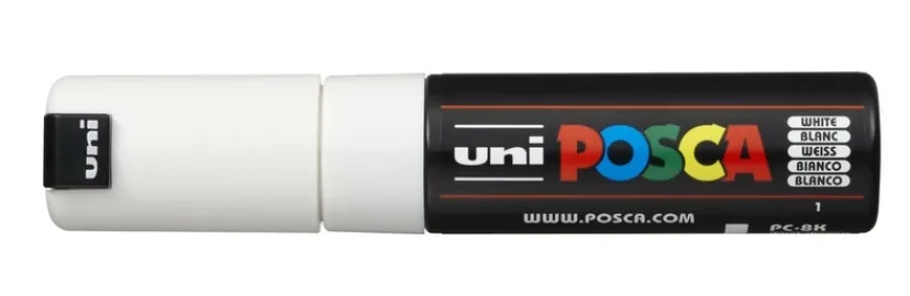 Paintmarker Uni pc-8k hvid>POSCA