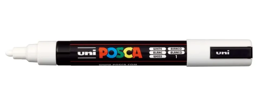 Paintmarker Uni pc-5m hvid>POSCA Clearance