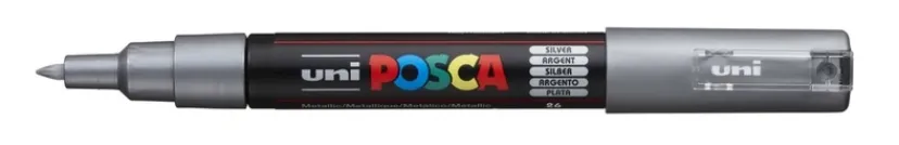 Paintmarker Uni pc-1mc sølv>POSCA Best