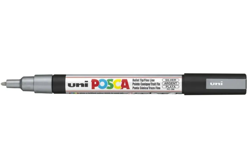 Paintmarker Uni pc-3m sølv>POSCA Clearance