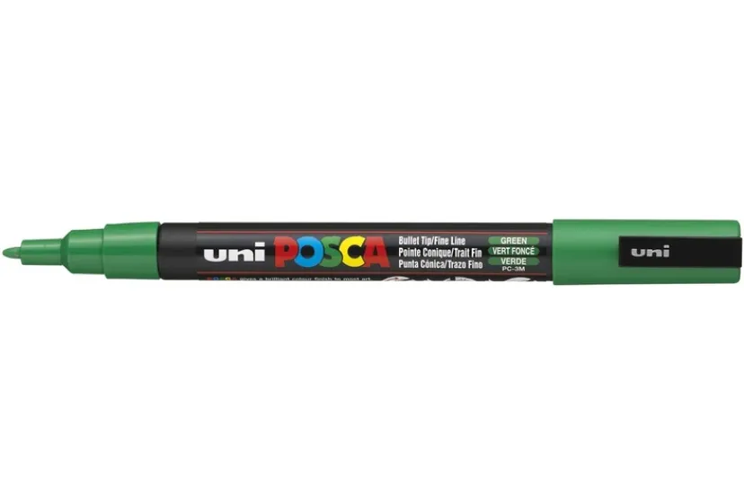 Paintmarker Uni pc-3m grøn>POSCA Online