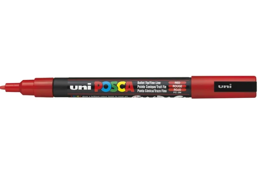 Paintmarker Uni pc-3m rød>POSCA Outlet