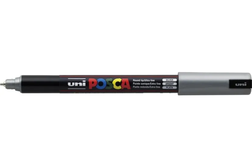 Paintmarker Uni pc-1mr sølv>POSCA New