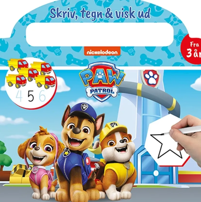 Paw Patrol - Skriv og visk ud (papbog med ikke-permanent pen)> New