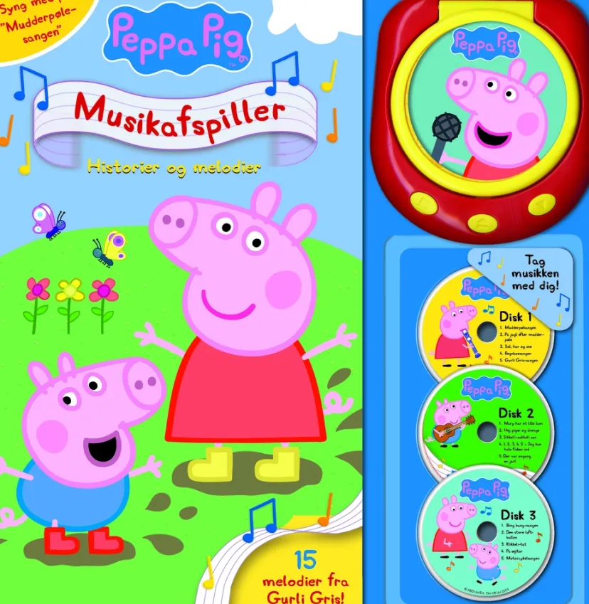 Peppa Pig - Gurli Gris’ musikafspiller - Historier og melodier (med 15 sange)> New