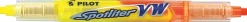overstregningspen Spotliter VW 2-i-1 gul/orange>Pilot Best