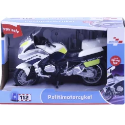 Politimotorcykel med lys og lyd 18 cm> Best