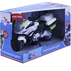 Politimotorcykel med lys og lyd 18 cm> Best