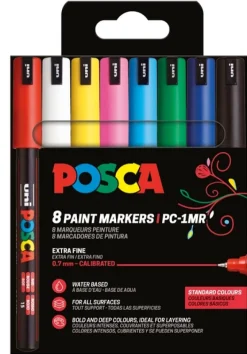 Paintmarker Uni PC-1MR 8P sæt basic colors>POSCA New