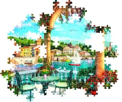 Puslespil Balcony view of Lake Como 1000 brikker><noscript><img width=