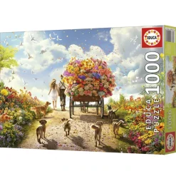 Puslespil carrying flowers 1000 brikker>Educa Outlet