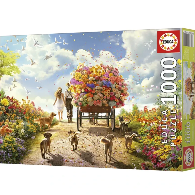 Puslespil carrying flowers 1000 brikker>Educa Outlet
