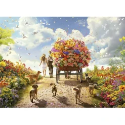 Puslespil carrying flowers 1000 brikker><noscript><img width=
