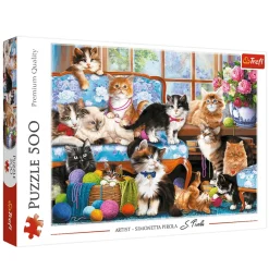 Puslespil Cat family 500 brikker>TREFL New