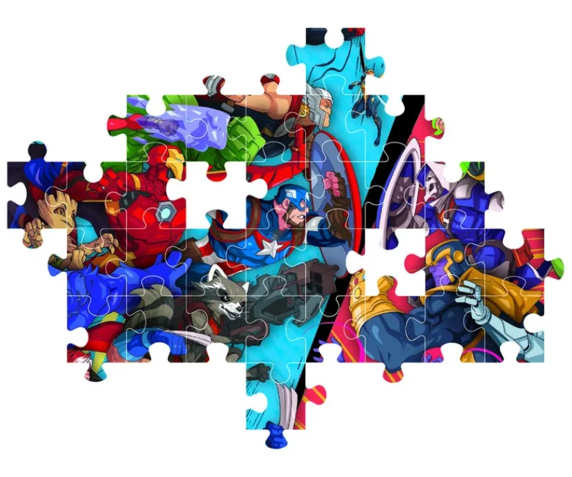 Puslespil Marvel vs Heroes 104 brikker>Clementoni Online
