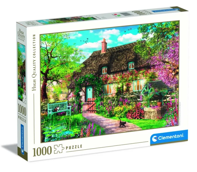 PUSLESPIL THE OLD COTTAGE 1000 BRIKKER>Clementoni