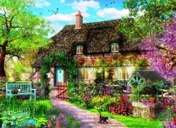 PUSLESPIL THE OLD COTTAGE 1000 BRIKKER>Clementoni