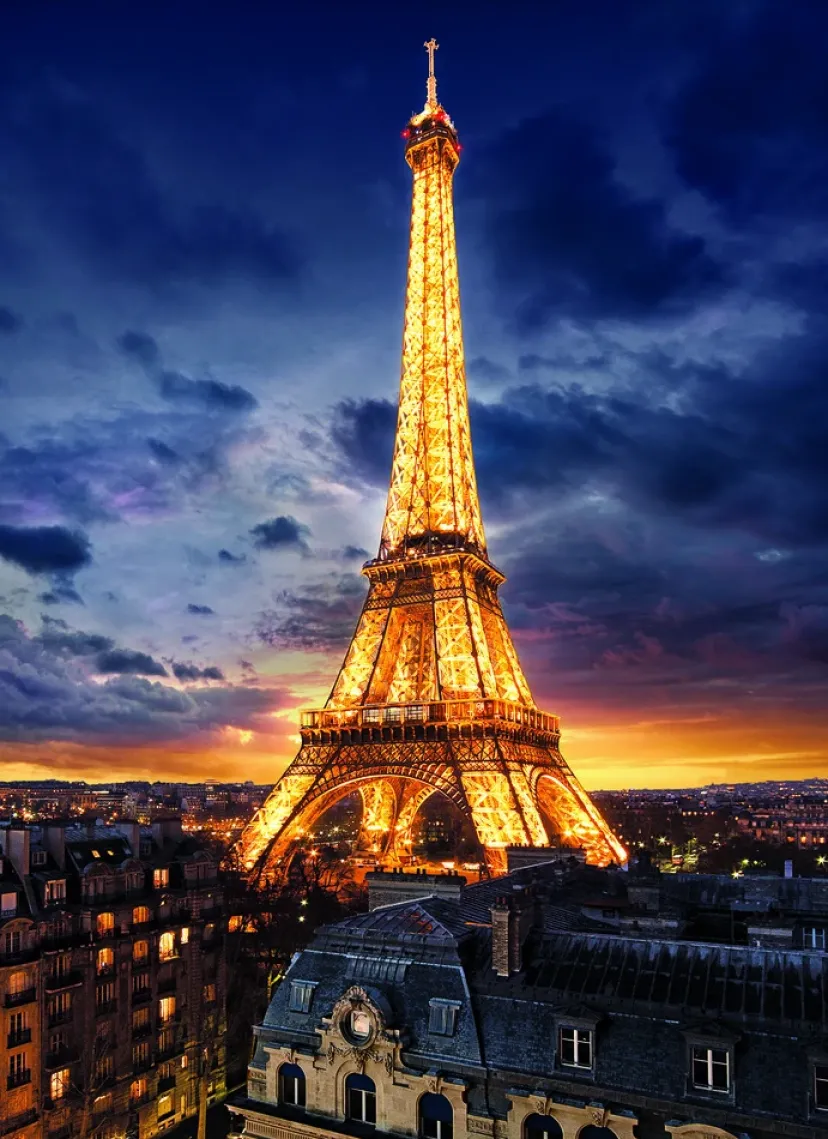 PUSLESPIL TOUR EIFFEL 1000 BRIKKER>Clementoni