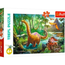 Puslespil Dinosaur migration 60 brikker>TREFL Online