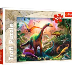 Puslespil Dinosaurs land 100 brikker>TREFL Outlet