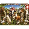 Puslespil Farmyard Buddies 500 brikker>Educa Puzzle Online