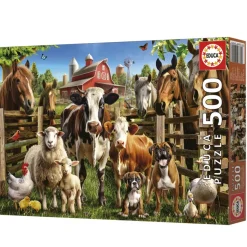 Puslespil Farmyard Buddies 500 brikker>Educa Puzzle Online