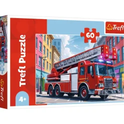 Puslespil Fire truck 60 brikker>TREFL Outlet
