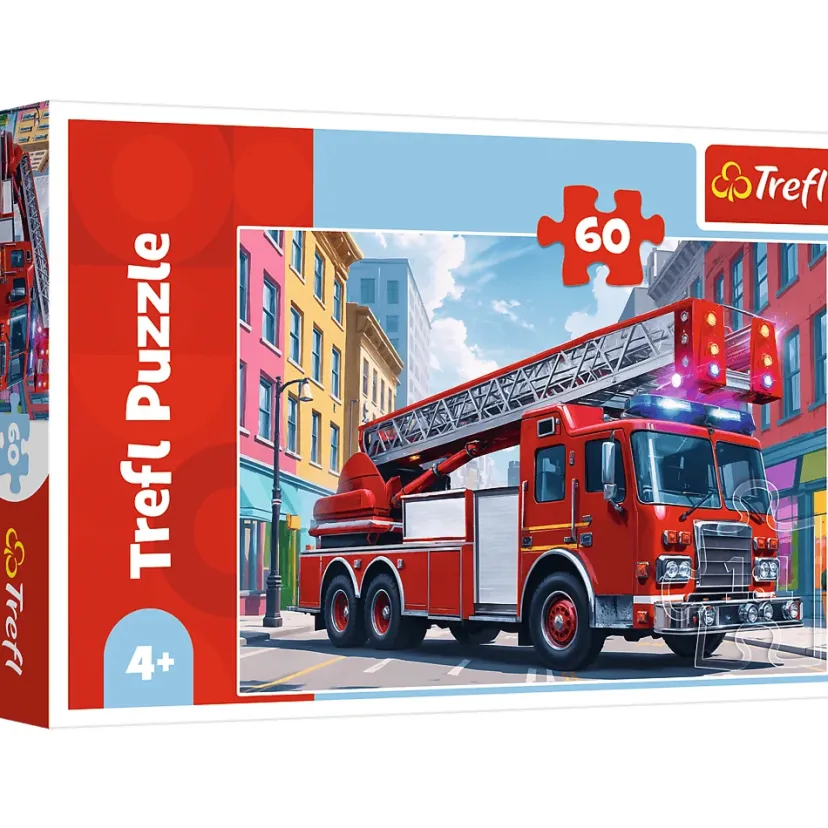 Puslespil Fire truck 60 brikker>TREFL Outlet