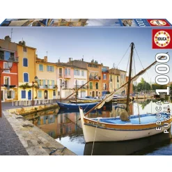 Puslespil Harbour In Martigues Provence 1000 brikker>Educa