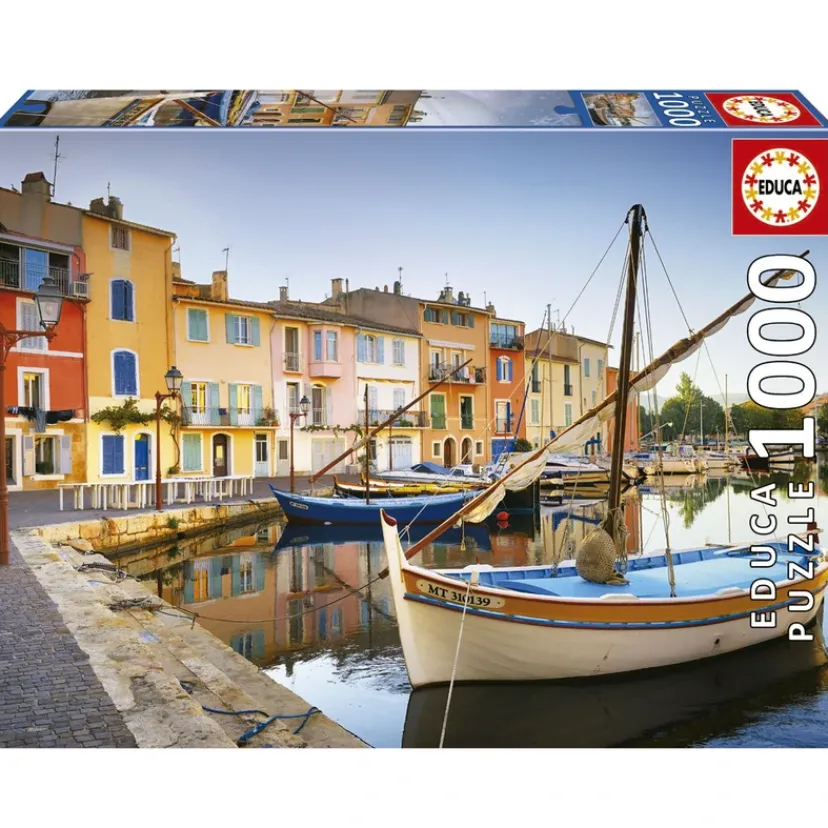 Puslespil Harbour In Martigues Provence 1000 brikker>Educa