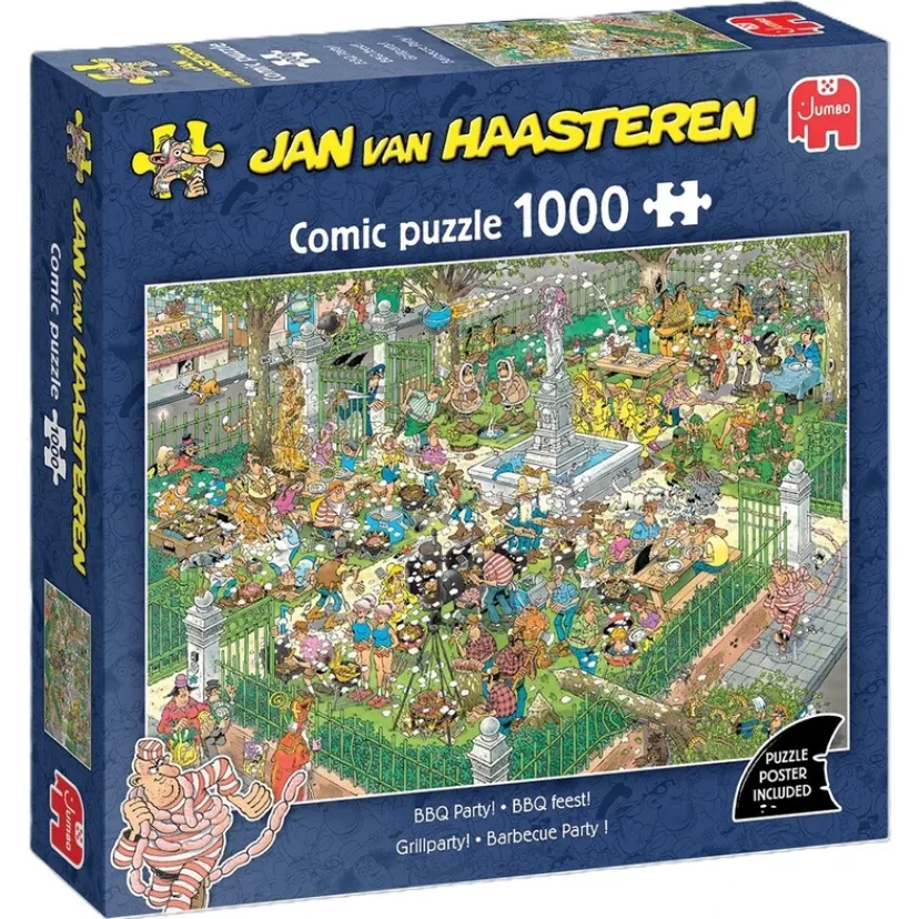 Puslespil JvH BBQ Party! 1000 brikker>Jan Van Haasteren New