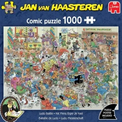 Puslespil JvH Ludo Battle 1000 brikker>Jan Van Haasteren Outlet