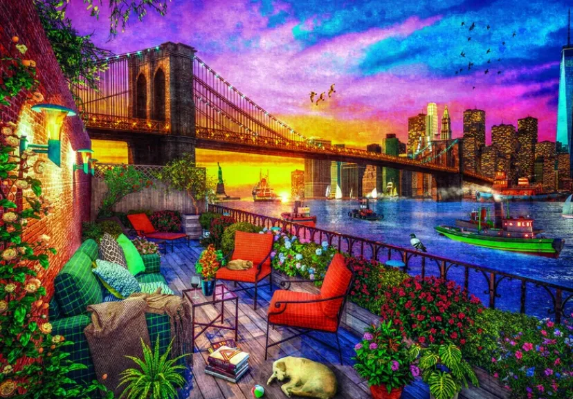 Puslespil Manhattan balcony 3000 brikker>Clementoni Best