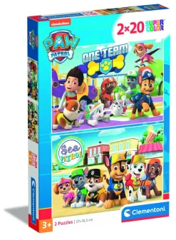 Puslespil Paw Patrol 2 X 20 brikker>Clementoni New